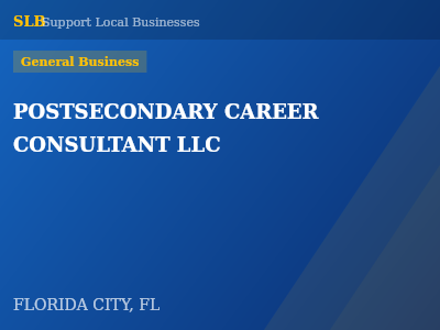 POSTSECONDARY CAREER CONSULTANT LLC — General Business in FLORIDA CITY, FL