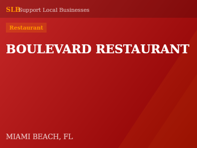 BOULEVARD RESTAURANT — Restaurant in MIAMI BEACH, FL