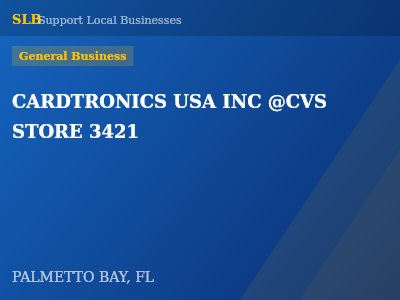 CARDTRONICS USA INC @CVS STORE 3421 — General Business in PALMETTO BAY, FL