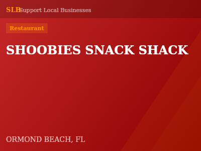 SHOOBIES SNACK SHACK — Restaurant in ORMOND BEACH, FL