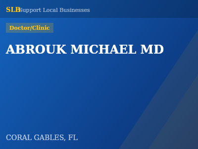 ABROUK MICHAEL MD — Doctor/Clinic in CORAL GABLES, FL