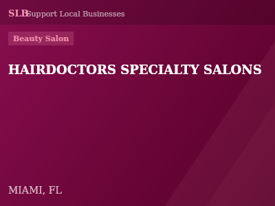 HAIRDOCTORS SPECIALTY SALONS — Beauty Salon in MIAMI, FL