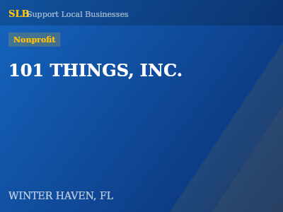 101 THINGS, INC. — Nonprofit in WINTER HAVEN, FL