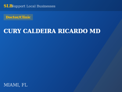 CURY CALDEIRA RICARDO MD — Doctor/Clinic in MIAMI, FL
