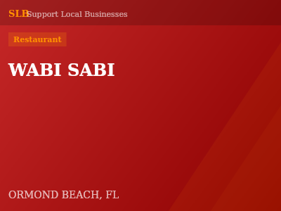 WABI SABI — Restaurant in ORMOND BEACH, FL