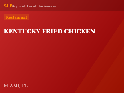KENTUCKY FRIED CHICKEN — Restaurant in MIAMI, FL