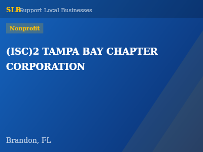 (ISC)2 TAMPA BAY CHAPTER CORPORATION — Nonprofit in Brandon, FL