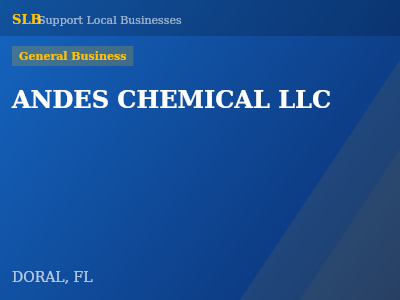 ANDES CHEMICAL LLC — General Business in DORAL, FL