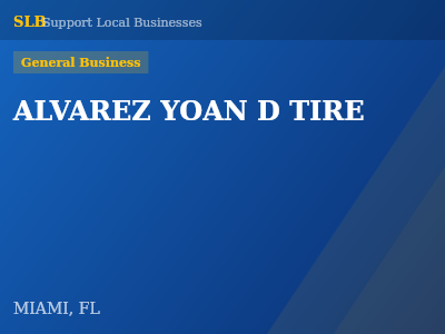 ALVAREZ YOAN D TIRE — General Business in MIAMI, FL