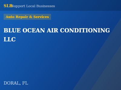 BLUE OCEAN AIR CONDITIONING LLC — Auto Repair & Services in DORAL, FL