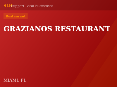 GRAZIANOS RESTAURANT — Restaurant in MIAMI, FL