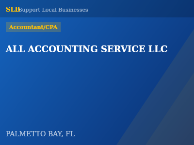 ALL ACCOUNTING SERVICE LLC — Accountant/CPA in PALMETTO BAY, FL