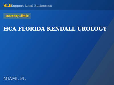 HCA FLORIDA KENDALL UROLOGY — Doctor/Clinic in MIAMI, FL