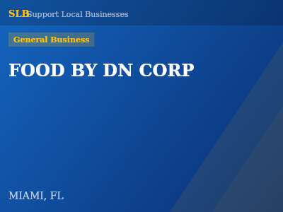 FOOD BY DN CORP — General Business in MIAMI, FL