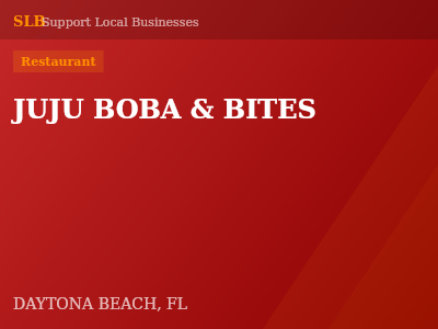 JUJU BOBA & BITES — Restaurant in DAYTONA BEACH, FL