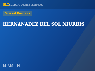 HERNANADEZ DEL SOL NIURBIS — General Business in MIAMI, FL