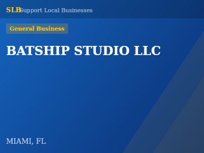 BATSHIP STUDIO LLC — General Business in MIAMI, FL