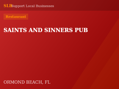 SAINTS AND SINNERS PUB — Restaurant in ORMOND BEACH, FL