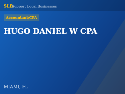 HUGO DANIEL W CPA — Accountant/CPA in MIAMI, FL