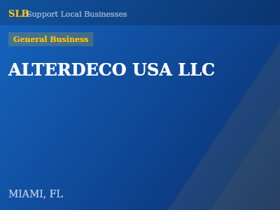 ALTERDECO USA LLC — General Business in MIAMI, FL