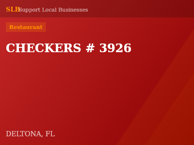 CHECKERS # 3926 — Restaurant in DELTONA, FL