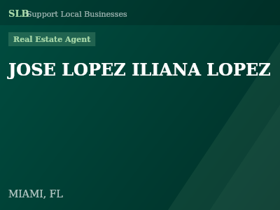 JOSE LOPEZ ILIANA LOPEZ — Real Estate Agent in MIAMI, FL