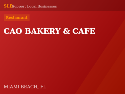 CAO BAKERY & CAFE — Restaurant in MIAMI BEACH, FL