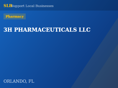 3H PHARMACEUTICALS LLC — Pharmacy in ORLANDO, FL