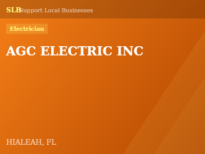 AGC ELECTRIC INC — Electrician in HIALEAH, FL