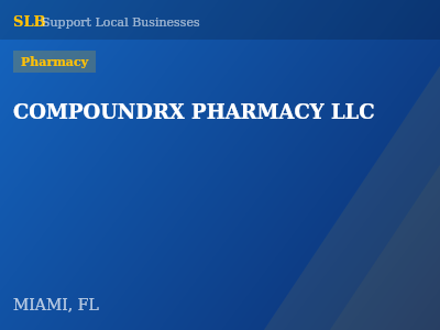 COMPOUNDRX PHARMACY LLC — Pharmacy in MIAMI, FL