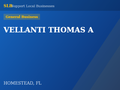 VELLANTI THOMAS A — General Business in HOMESTEAD, FL