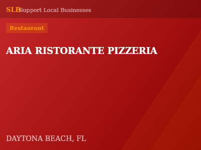ARIA RISTORANTE PIZZERIA — Restaurant in DAYTONA BEACH, FL