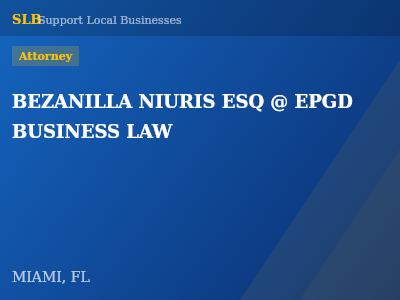 BEZANILLA NIURIS ESQ @ EPGD BUSINESS LAW — Attorney in MIAMI, FL