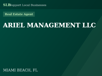 ARIEL MANAGEMENT LLC — Real Estate Agent in MIAMI BEACH, FL