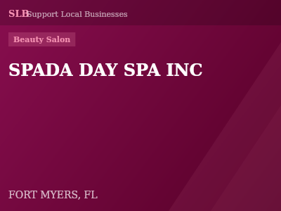 SPADA DAY SPA INC — Beauty Salon in FORT MYERS, FL