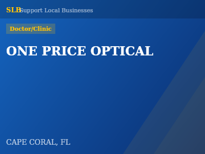 ONE PRICE OPTICAL — Doctor/Clinic in CAPE CORAL, FL