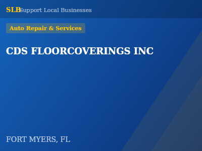 CDS FLOORCOVERINGS INC — Auto Repair & Services in FORT MYERS, FL