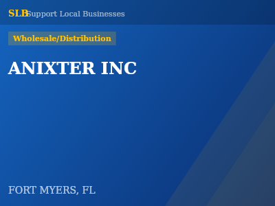 ANIXTER INC — Wholesale/Distribution in FORT MYERS, FL