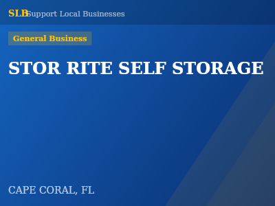 STOR RITE SELF STORAGE — General Business in CAPE CORAL, FL