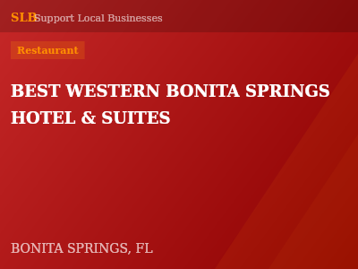 BEST WESTERN BONITA SPRINGS HOTEL & SUITES — Restaurant in BONITA SPRINGS, FL