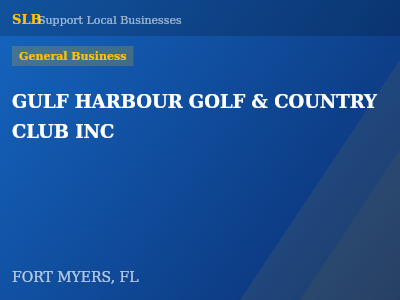 GULF HARBOUR GOLF & COUNTRY CLUB INC — General Business in FORT MYERS, FL