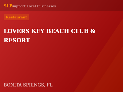 LOVERS KEY BEACH CLUB & RESORT — Restaurant in BONITA SPRINGS, FL