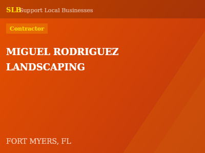 MIGUEL RODRIGUEZ LANDSCAPING — Contractor in FORT MYERS, FL