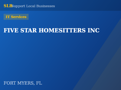 FIVE STAR HOMESITTERS INC — IT Services in FORT MYERS, FL