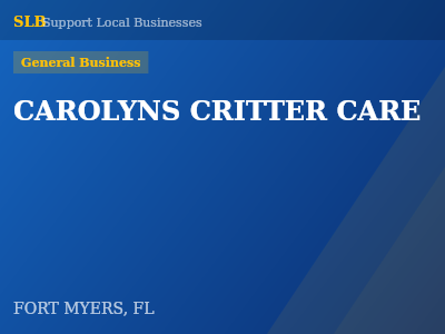 CAROLYNS CRITTER CARE — General Business in FORT MYERS, FL