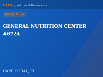 GENERAL NUTRITION CENTER #6724 — Retail Store in CAPE CORAL, FL