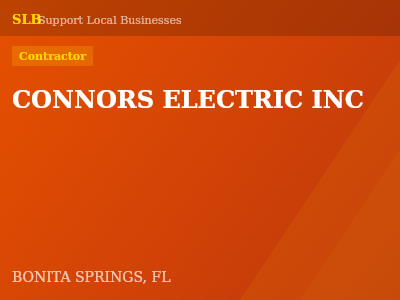 CONNORS ELECTRIC INC — Contractor in BONITA SPRINGS, FL