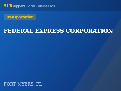 FEDERAL EXPRESS CORPORATION — Transportation in FORT MYERS, FL