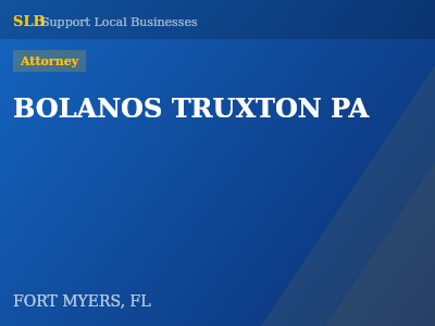 BOLANOS TRUXTON PA — Attorney in FORT MYERS, FL