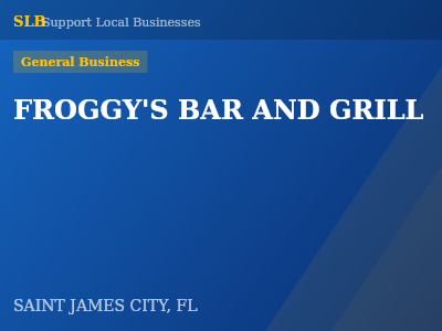 FROGGY'S BAR AND GRILL — General Business in SAINT JAMES CITY, FL